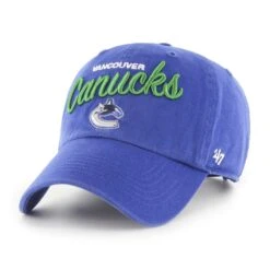 '47 BRAND Vancouver Canucks 47 Brand NHL Womens Phoebe Clean Up Adjustable Hat Royal