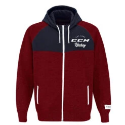 Bauer Store -Bauer Store ccm hoodies ccm academy full zip mens hoodie burgundy navy m 28744122925122