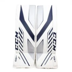 CCM Axis A1.9 Senior Goalie Leg Pads -Bauer Store ccm leg pads ccm axis a1 9 senior goalie leg pads white white navy silver 33 1 29252848287810