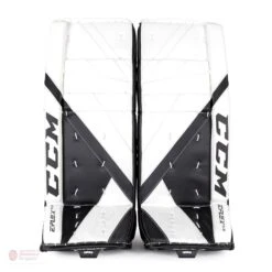 CCM Extreme Flex E5.5 Junior Goalie Leg Pads - Source Exclusive 31 CCM Extreme Flex E5.5 Junior Goalie Leg Pads - Source Exclusive -Bauer Store ccm leg pads ccm extreme flex e5 5 junior goalie leg pads source exclusive white white black black 26 1 28744299184194