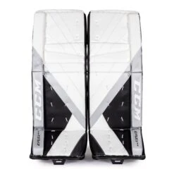 CCM Extreme Flex E5.9 Intermediate Goalie Leg Pads - Source Exclusive 34 CCM Extreme Flex E5.9 Intermediate Goalie Leg Pads - Source Exclusive -Bauer Store ccm leg pads ccm extreme flex e5 9 intermediate goalie leg pads source exclusive white white black silver 30 1 28744300068930