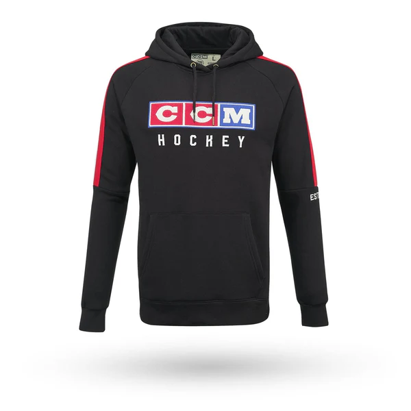 Bauer Store -Bauer Store ccm vintage mens pullover fleece hoodie black grande