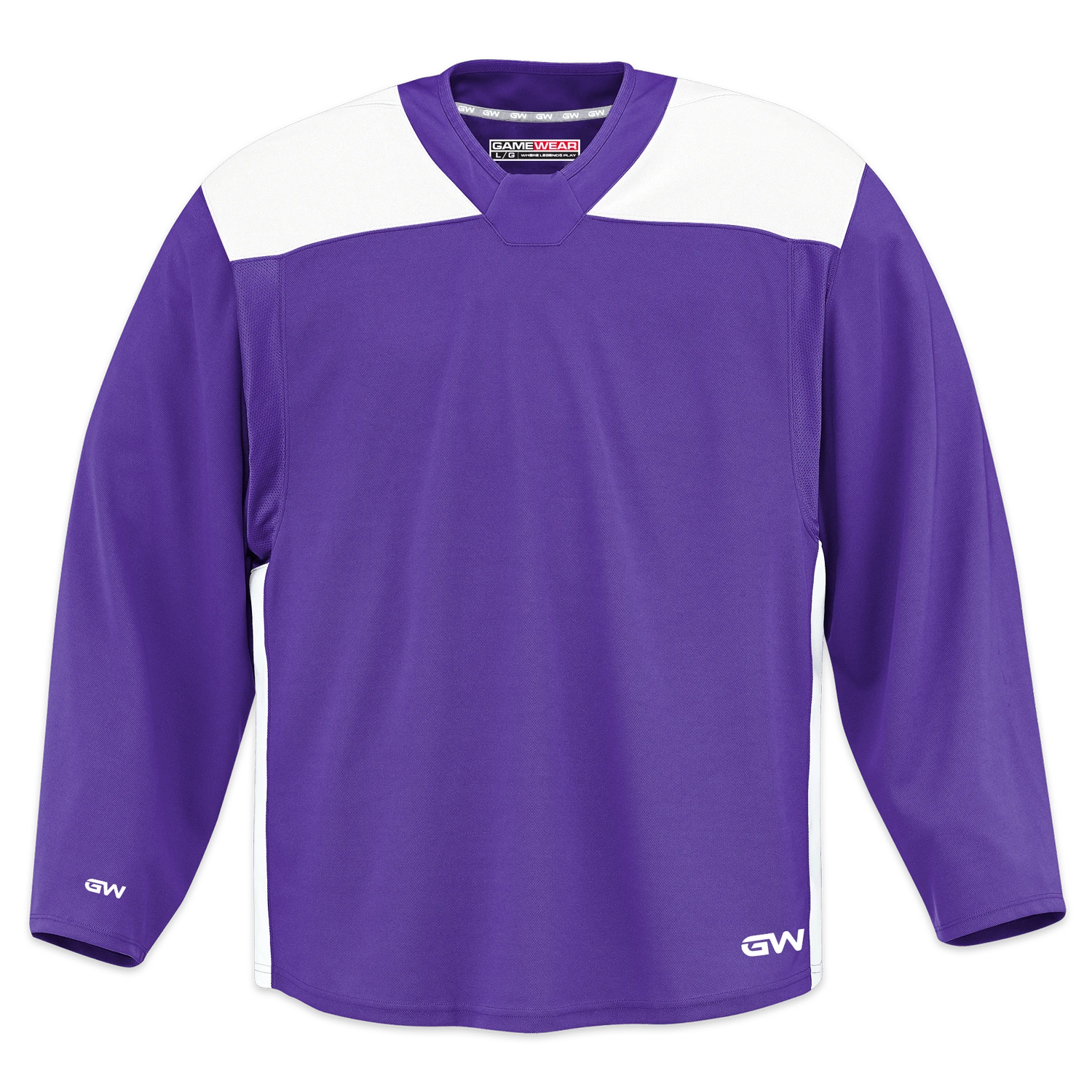 GameWear GW6500 ProLite Series Senior Hockey Practice Jersey - Violet / White 1 GameWear GW6500 ProLite Series Senior Hockey Practice Jersey - Violet / White