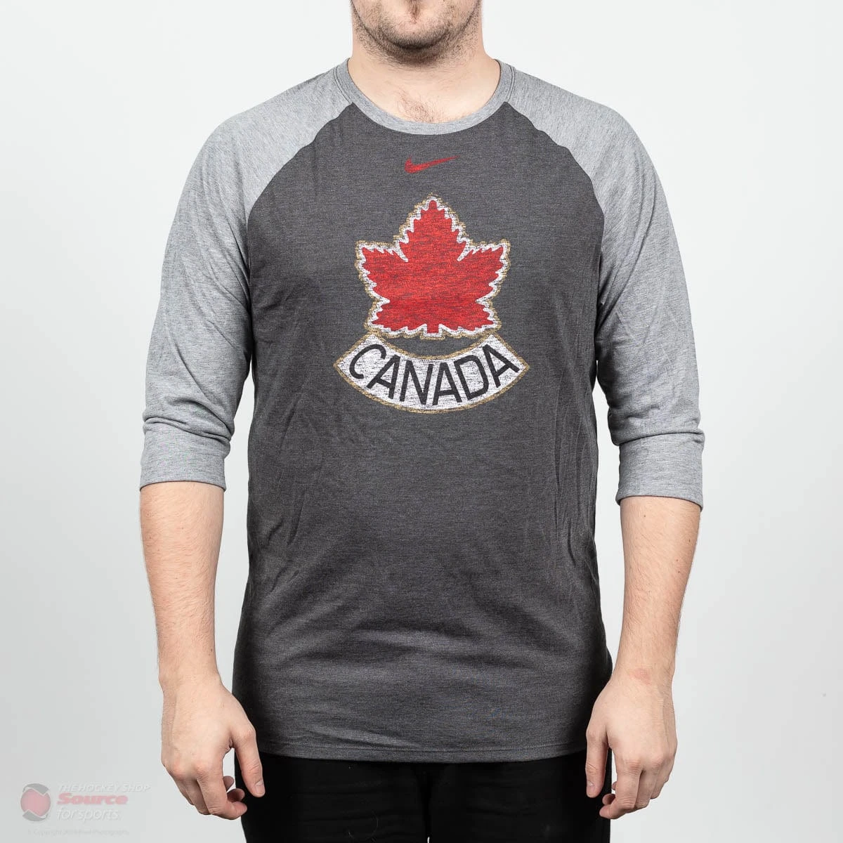Hockey Canada Nike Tri-Blend 3/4 Sleeve Mens Shirt 5 Hockey Canada Nike Tri-Blend 3/4 Sleeve Mens Shirt - Image 5
