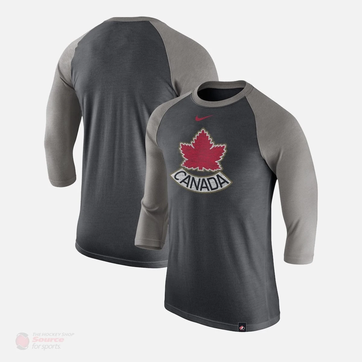 Hockey Canada Nike Tri-Blend 3/4 Sleeve Mens Shirt 1 Hockey Canada Nike Tri-Blend 3/4 Sleeve Mens Shirt