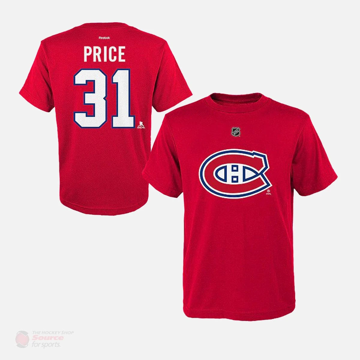 Montreal Canadiens Outer Stuff Name & Number Youth Shirt - Carey Price 1 Montreal Canadiens Outer Stuff Name & Number Youth Shirt - Carey Price