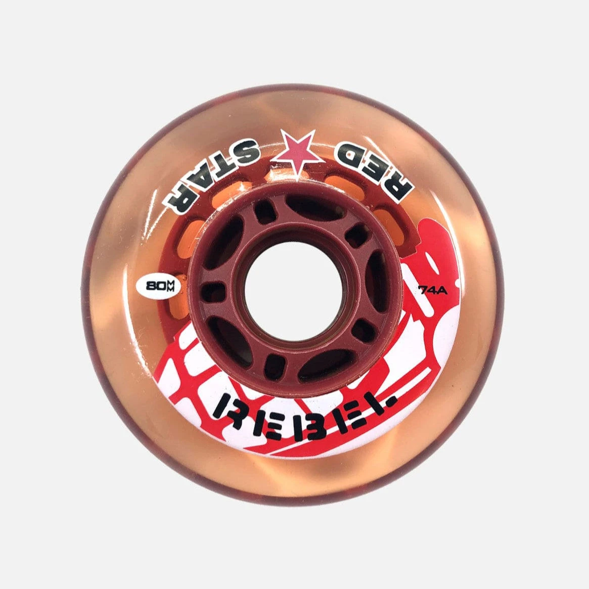 Red Star Rebel Wheels (4-Pack) - Red (74A) 2 Red Star Rebel Wheels (4-Pack) - Red (74A) - Image 2