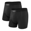 Saxx Ultra Boxers - Black / Black (2 Pack)